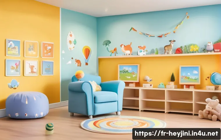 헤이지니의 대표적인 시리즈 - A vibrant and colorful children&rsquo;s educational playroom filled with dynamic animated characters&mdash;frien...